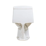 One piece ceramic Sanitary ware Siphonic S trap 300mm soft closing High pressure flush mechanism